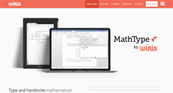 Desktop Screenshot of mathtype.com