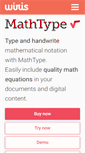 Mobile Screenshot of mathtype.com