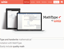 Tablet Screenshot of mathtype.com